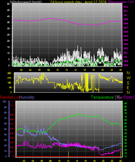 24 Hour Graph for Day 12