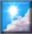 Partly cloudy, Dry